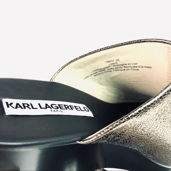 Karl Lagerfeld Paris Lyric Slide Sandals - Picture 7 of 8